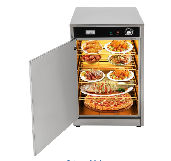 short wave radiant heater for warming display
