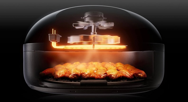 fast response IR heater for buffet lamp